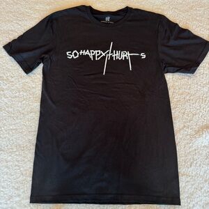 Bryan Adams So Happy It Hurts Tour Shirt Ceremony of Roses Black Tee Size Small